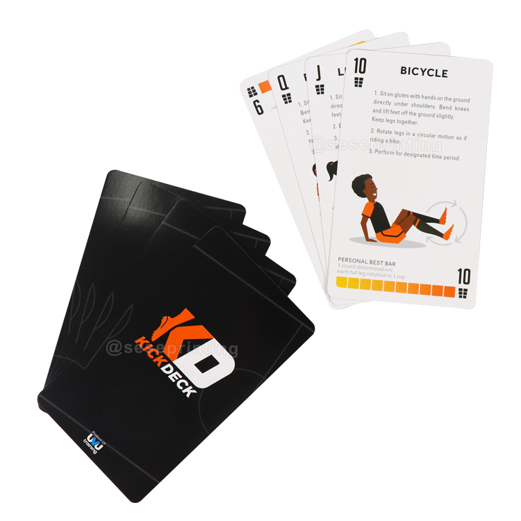 Custom Flashcards Printed Soccer Training Card Manufacturer 8
