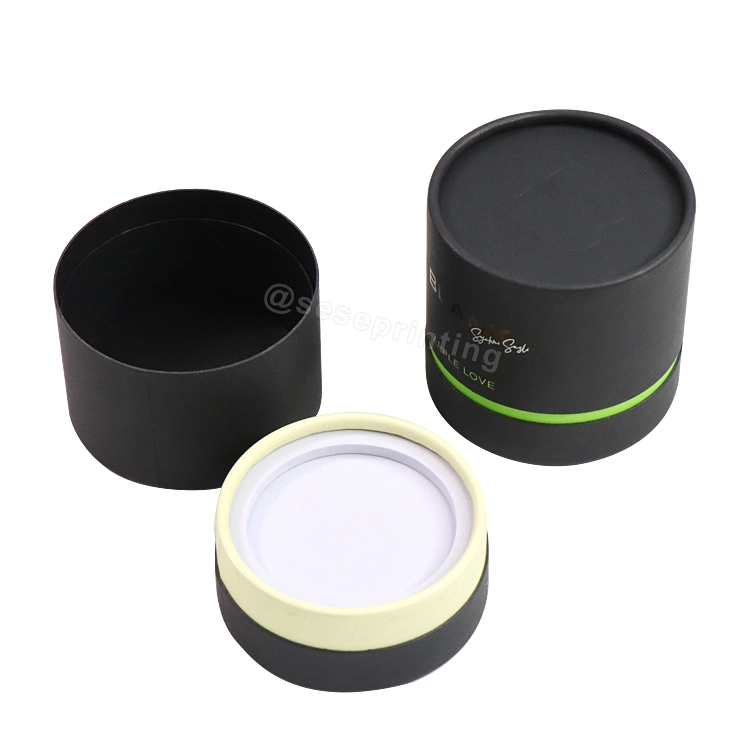 OEM Manufacturer Recycled Personality Customized Candle Boxes Cylinder Cardboard Tube Packaging with Gold Foil Logo Prin 1