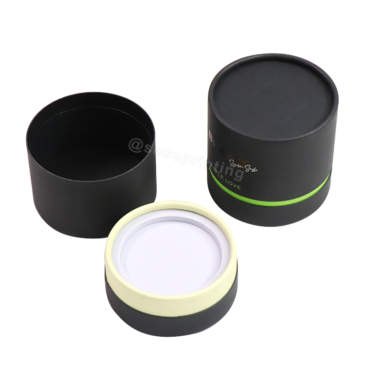 OEM Manufacturer Recycled Personality Customized Candle Boxes Cylinder Cardboard Tube Packaging with Gold Foil Logo Prin 8