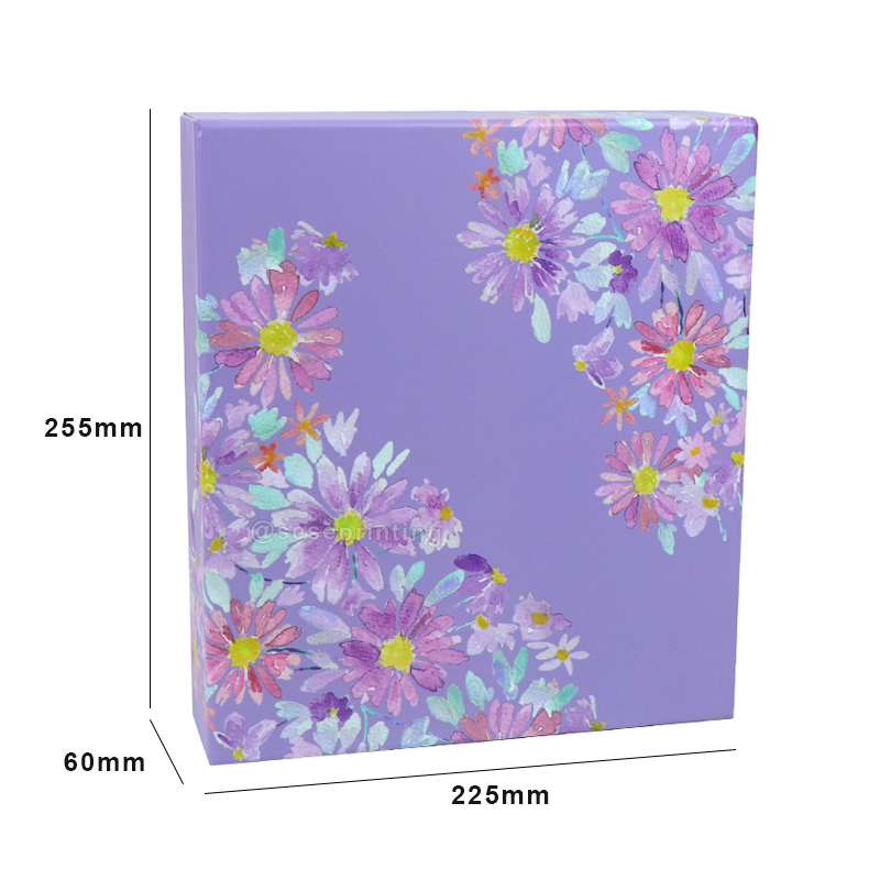 Custom Cardboard Paper Packaging Gift Box Lid and Base Box for Planner Notebook 6