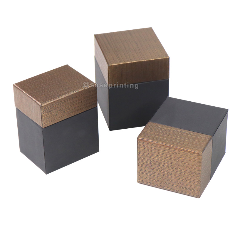 Custom Luxury Brown Cardboard Printing Packaging Paper Watch Boxes Gift Paper Packaging Jewelry Box Lid and Base Box 7
