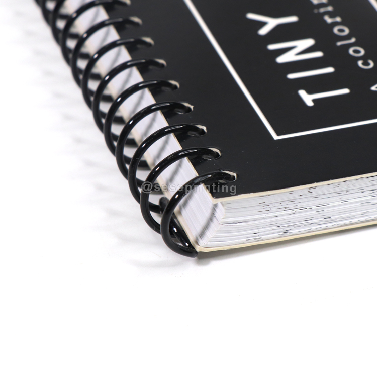 Custom Spiral Bound Book Soft Cover Children Coloring Book for Kids Christmas 8