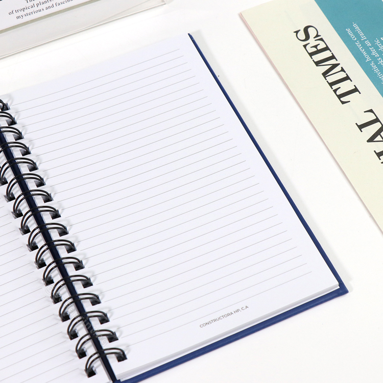 Private Label A5 Hardcover Journal Leather Custom Printed Spiral Binding Notebook with Sublimation Logo 7