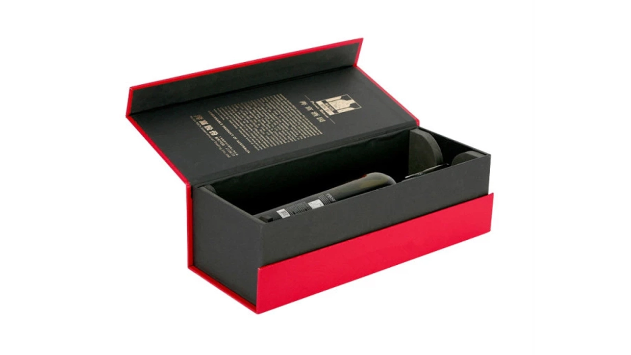 Custom Made Luxury Matt Rigid Cardboard Liquor Set Packaging Boxes Champagne Whisky Red Wine Bottles Glass Paper Gift Bo 1