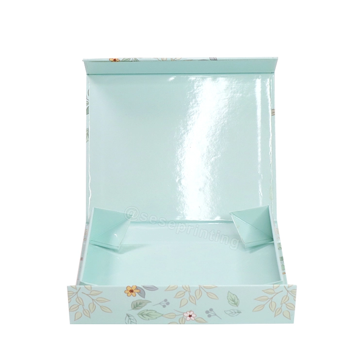 Luxury Book Shaped Rigid Cardboard Foldable Gift Box Custom Print Paper Clamshell Magnetic Gift Box 1