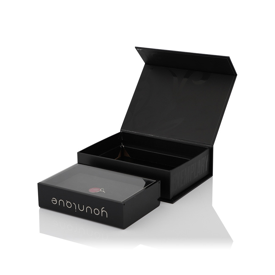 Luxury Design Rigid Cardboard Clamshell Storage Book Paper Gift Box 9