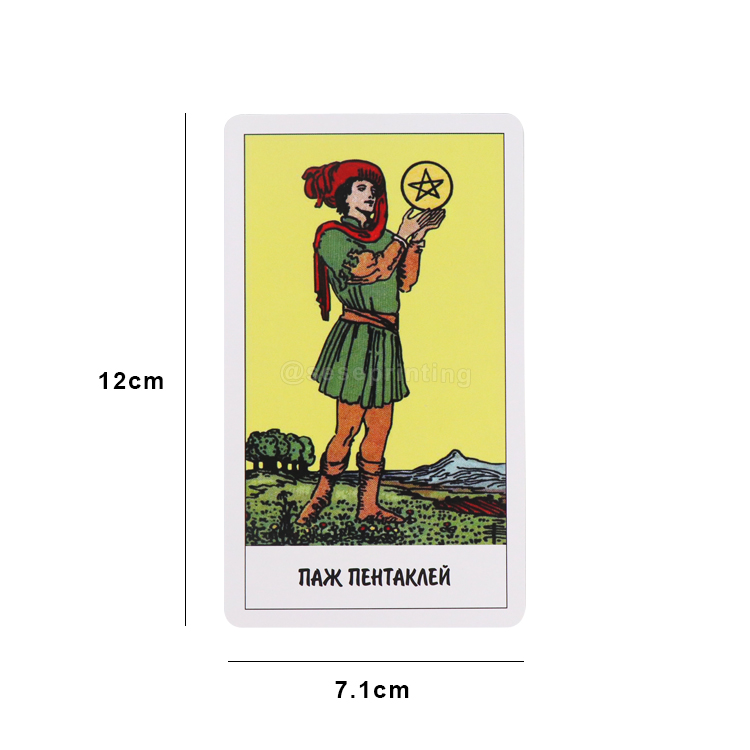 Custom Design Cards Game Printing Tarot Card Deck with Manual Book 7