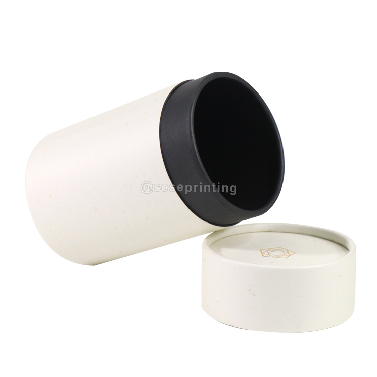 Luxury Cylinder Paperboard Tea Tube Packaging Paper Cosmetic Canister Cylinder Packaging Box 7