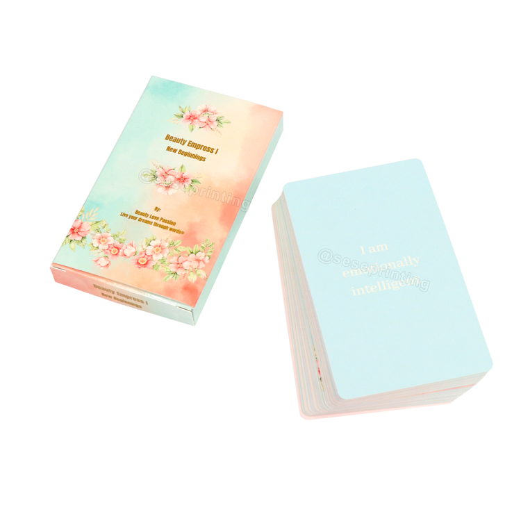 Custom Printing Self Love Affirmation Cards Game For Women 7