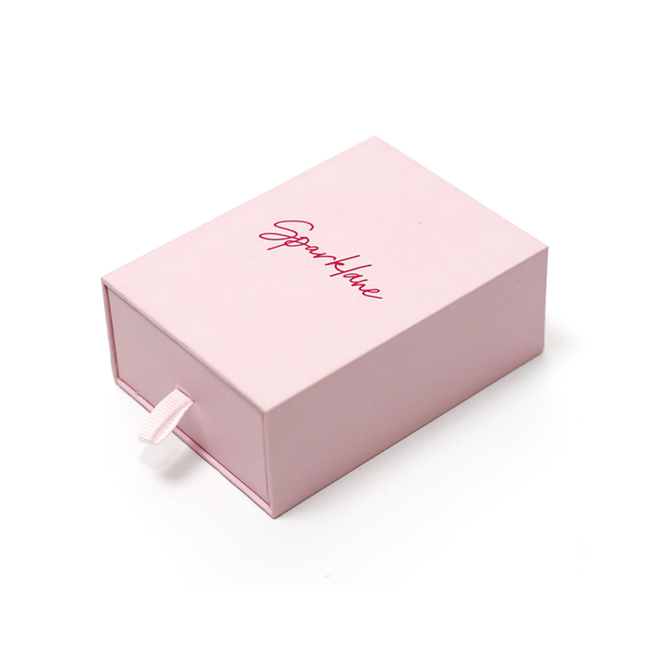Eco Friendly Custom Logo Printed Hard Rigid Recycle Style Cardboard Jewelry Packaging Sliding Gift Paper Drawer Box 7