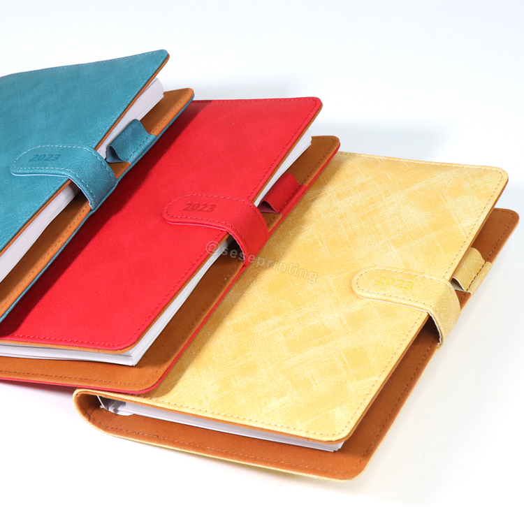 Custom Print Pu Leather Loose Leaf Planner Organizer A5 Binder Budget Planner Notebook with Cash Envelopes 8