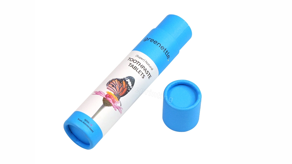 Custom Printed Cardboard Cylinder Packaging Paper Tube Box Cylinder Cosmetic Box 1