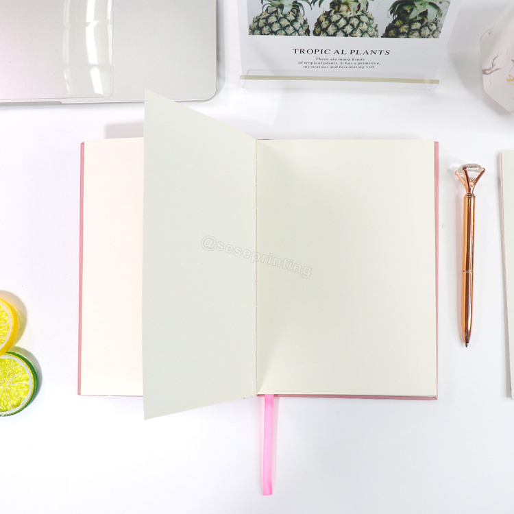 Custom Hardcover Minimalist Notebook Pink Paper Cover Sublimation Blank Journal Notebooks Manufacturer | SeSe Printing 8