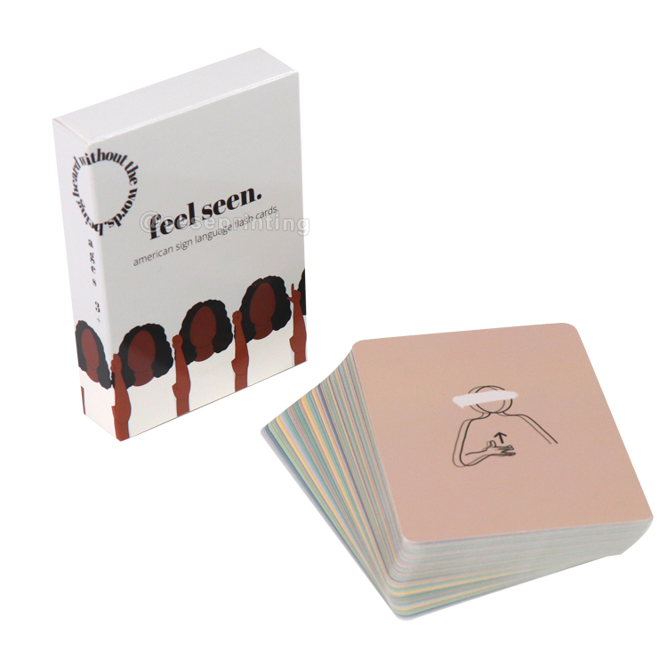 Custom Printing Flash Card Game for Kids Educational 8