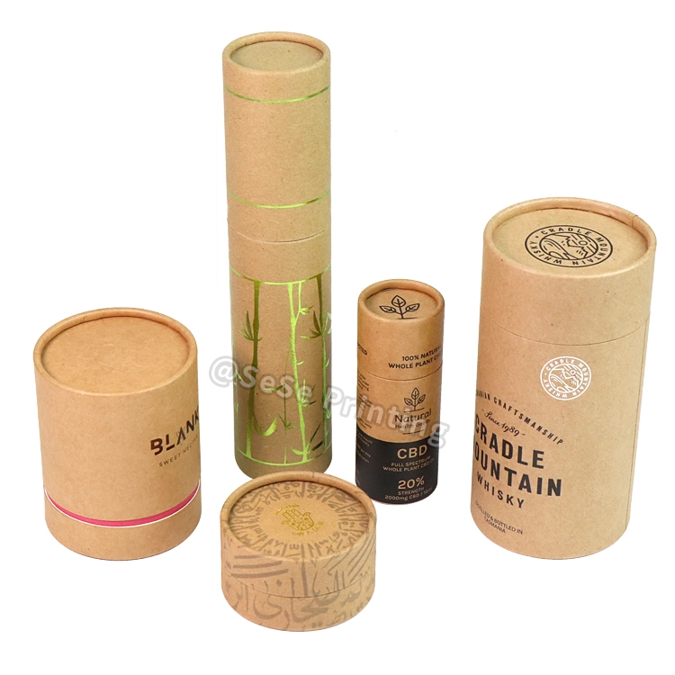 Eco-friendly Paper Tube Packaging Cardboard Wine Packaging Cylinder Boxes Manufacturer | SeSe Printing 1