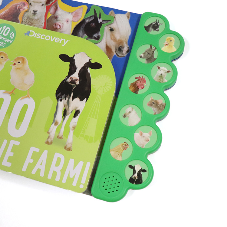 Custom Animal Sound Touch Children Board Book Print Manufacturer 7