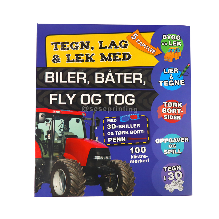 Best Custom A4 A5 Kids Coloring Book Adult Custom Coloring Books with Hardcover Company - SeSe Printing 6