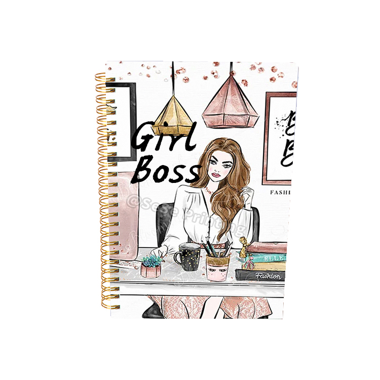 Girl Boss Journal Manufacturer Printing Custom Spiral Planner 6