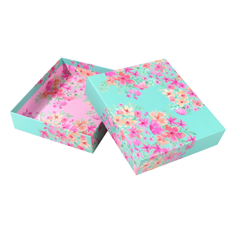 Custom Logo Cardboard Paper Box Printing Lid and Base Gift Box Packaging 1