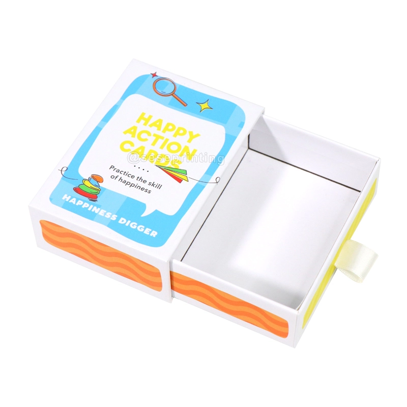 Custom Printed Paper Rigid Pull out Boxes for Gift Pack Luxury Drawer Box Packaging 1