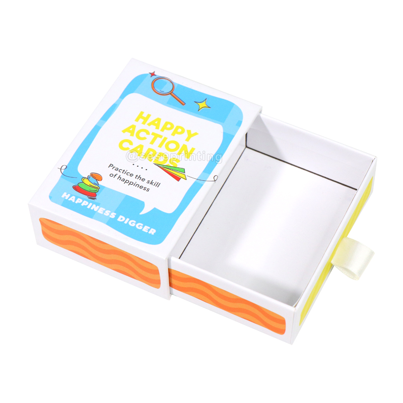 Custom Printed Paper Rigid Pull out Boxes for Gift Pack Luxury Drawer Box Packaging 7