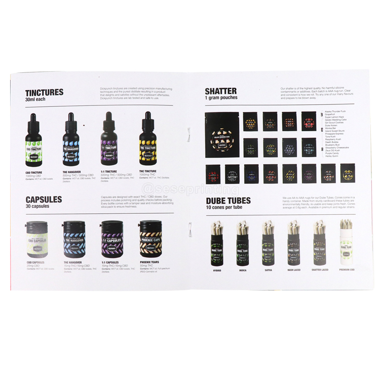 Factory Custom A5 Magazine Instruction Manual Catalogue Saddle Stitching Booklet  Brochure Printing with UV 7