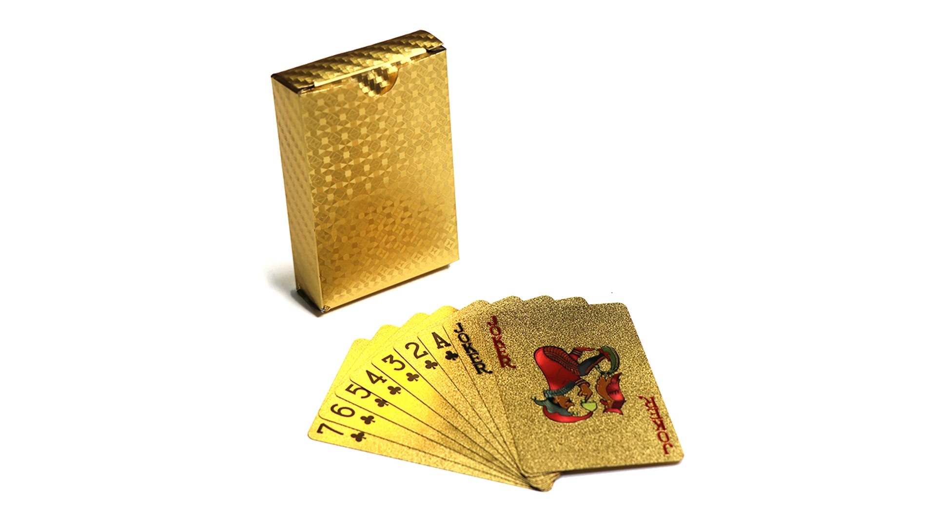 Custom Printing Poker Card Waterproof PVC Gold Playing Cards 1