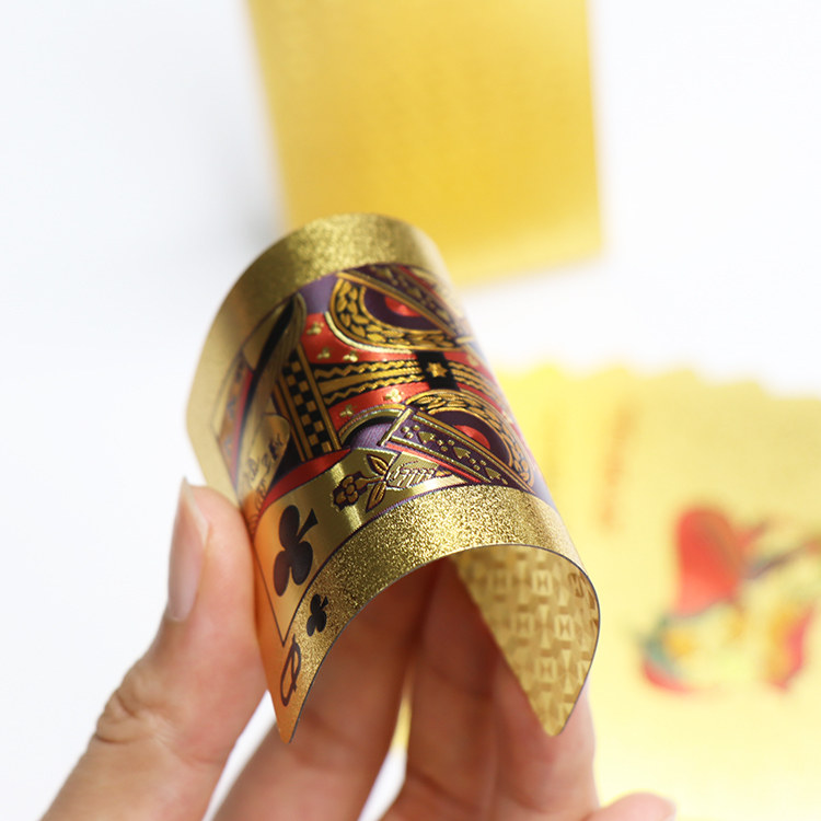 Custom Printing Poker Card Waterproof PVC Gold Playing Cards 7