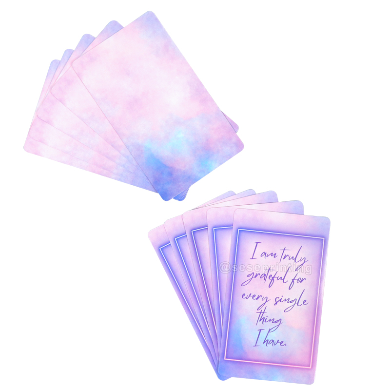 Custom Gold Foil Logo Positive Self Motivational Affirmation Card 8