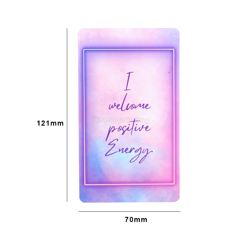 Custom Gold Foil Logo Positive Self Motivational Affirmation Card 7