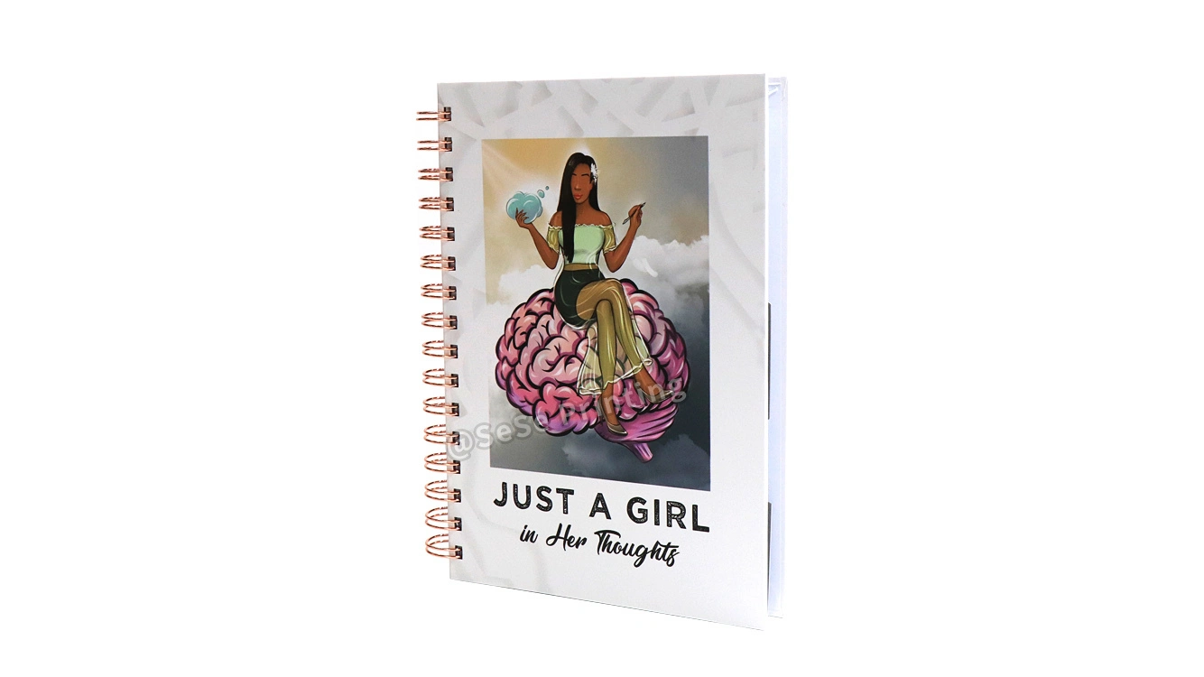 Custom Spiral Notebook Printed Affirmation Planner Girls Journals 1