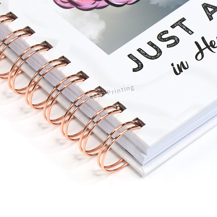 Custom Spiral Notebook Printed Affirmation Planner Girls Journals 7