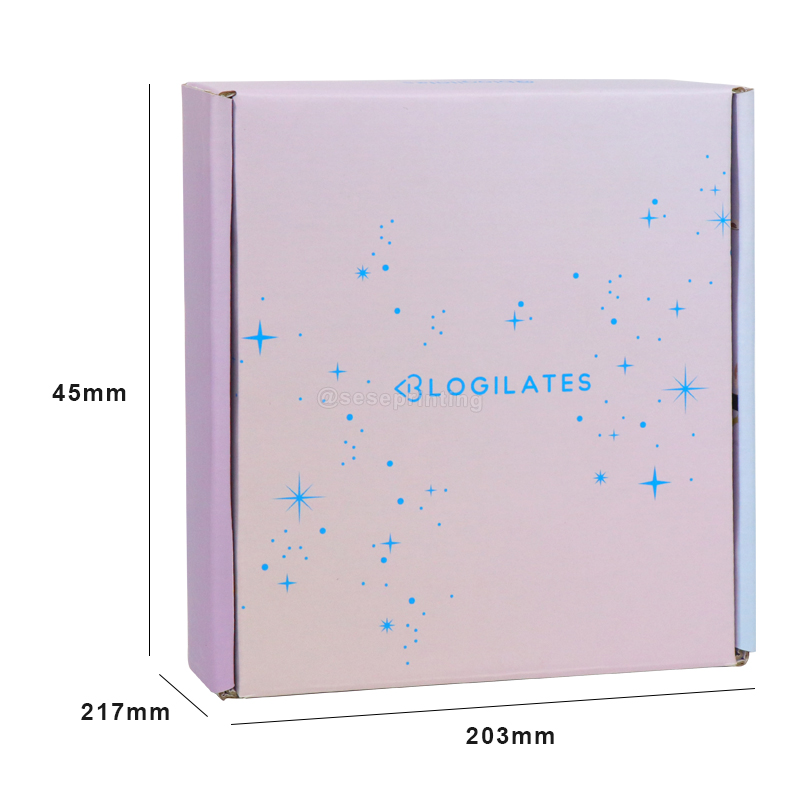 Custom Logo Packaging Mailer Box Full Color Corrugated Paper Box Shipping Box 6