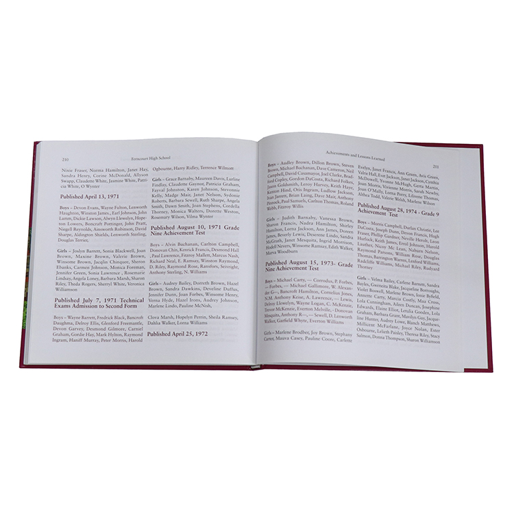 Full Color Cloth Cover Book Printing Custom Hardcover Book 8