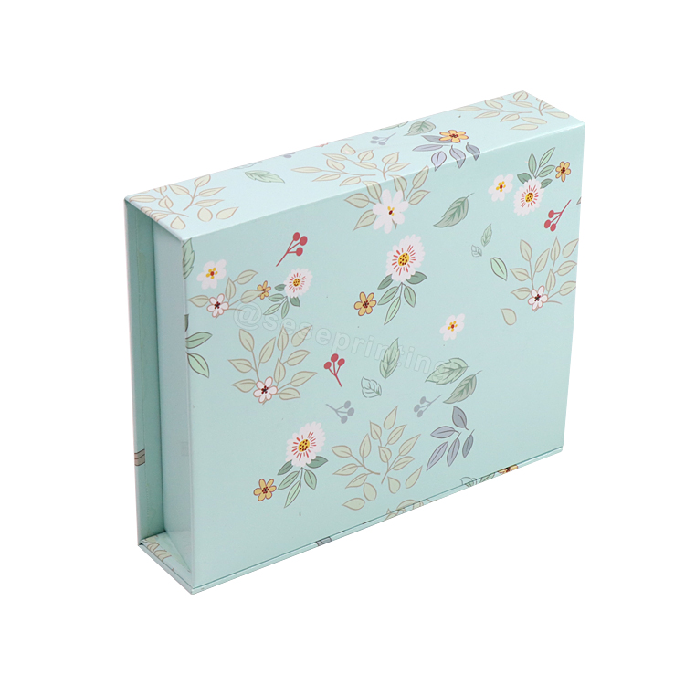 Luxury Book Shaped Rigid Cardboard Foldable Gift Box Custom Print Paper Clamshell Magnetic Gift Box1 7