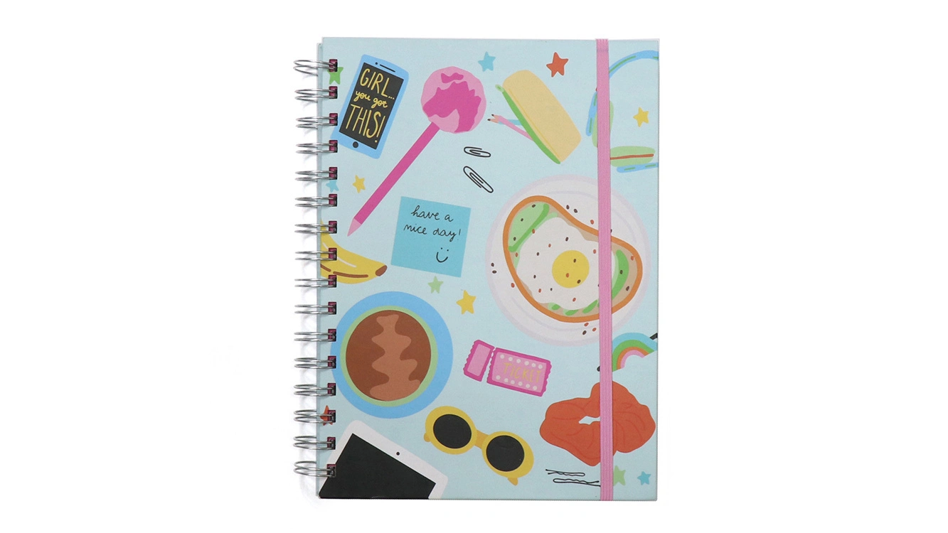 Printing Notebook A5 Spiral Journal Monthly Weekly Daily Planners 1