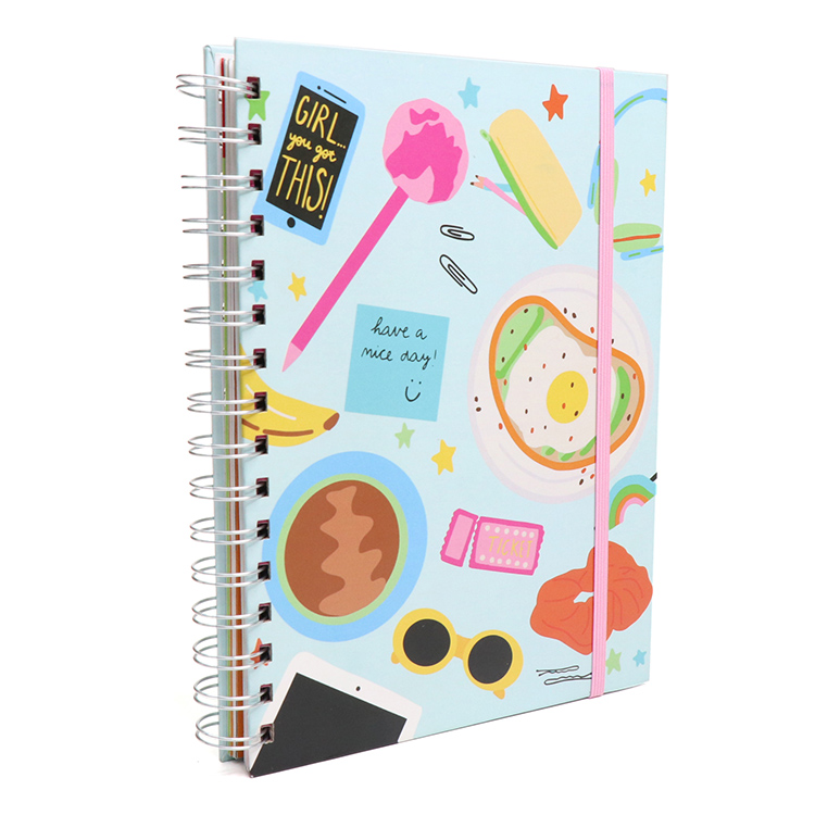 Printing Notebook A5 Spiral Journal Monthly Weekly Daily Planners 6