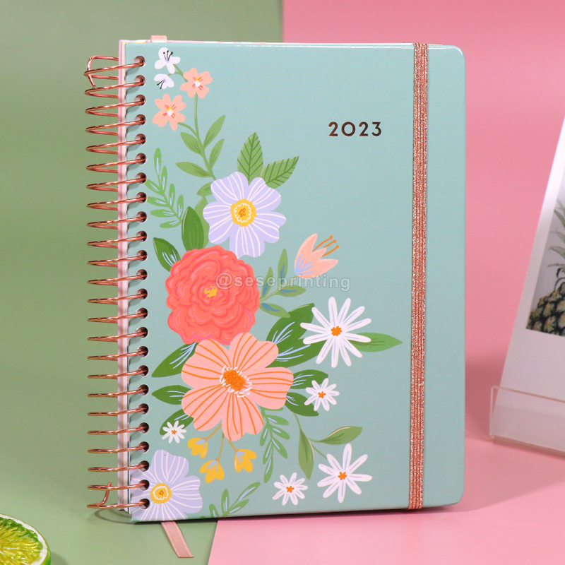 Custom Spiral Monthly Budgeting Journal Finance Planner Accounts Journal Notebook with Sticker 6