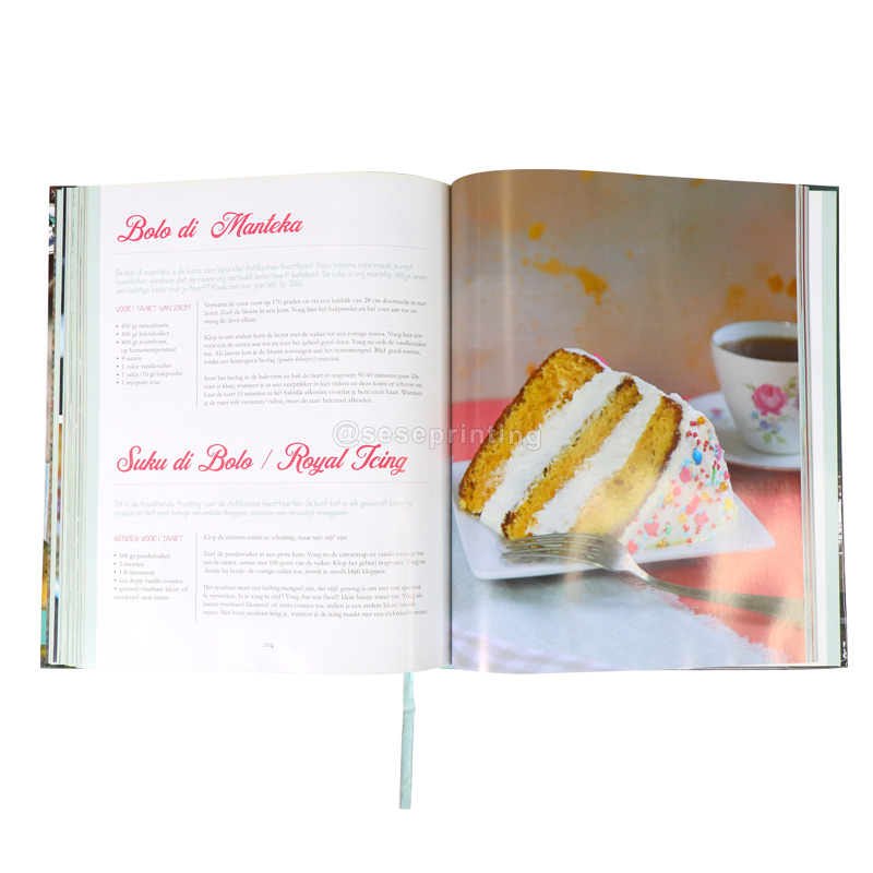 Factory Printing Full Color Cooking Food Book Hardcover Healthy Cookbook Publishing Recipe Book Printing 7