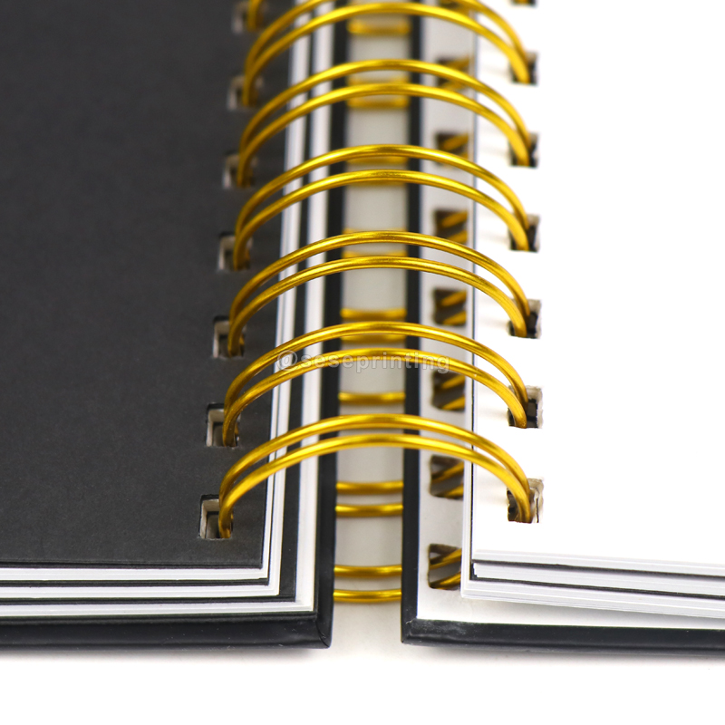 Custom Hardcover Wire Spiral Binding Planner Organizer Daily Weekly Reading Journal Notebook 8
