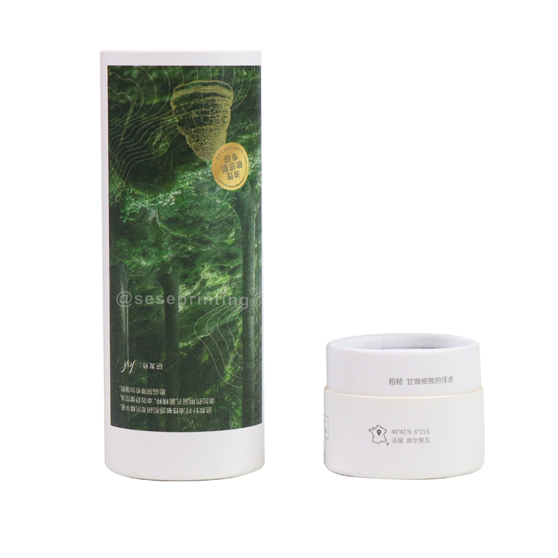 Eco Friendly Cardboard Round Paper Cylinder Packaging Box Custom Cosmetic Tube Box Packaging 7