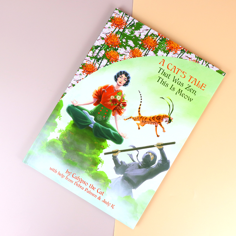 Printing Kids Comic Hardcover Matte Sublimation Children Story Books 6