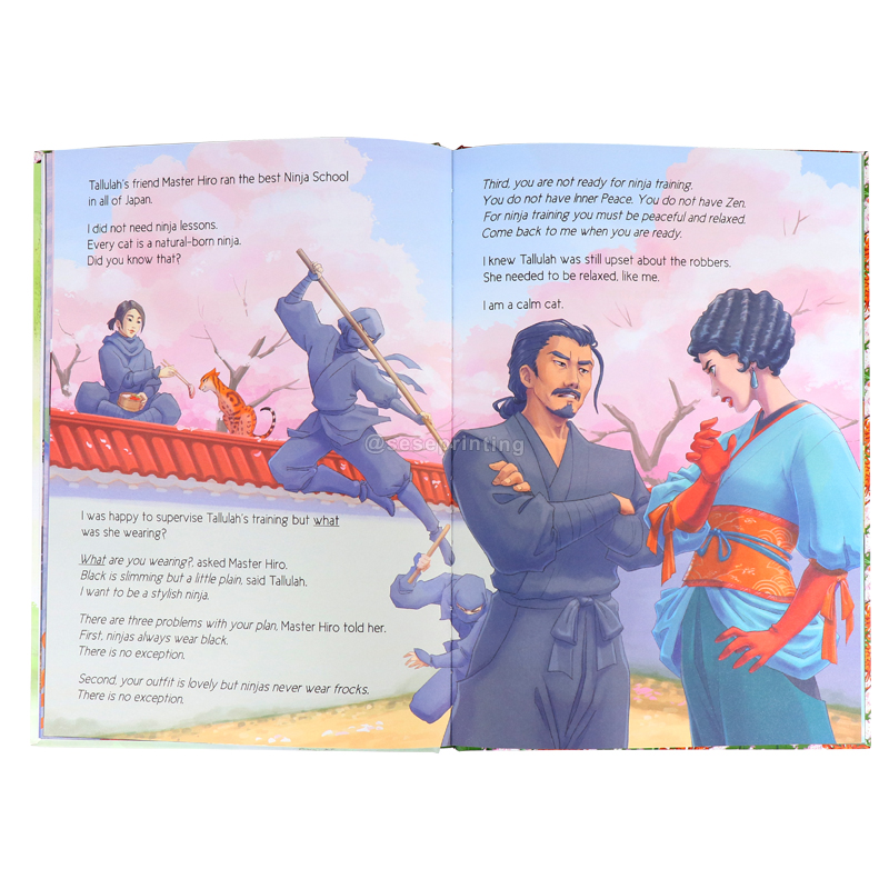 Printing Kids Comic Hardcover Matte Sublimation Children Story Books 8