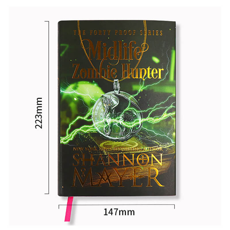 Exclusive Special Hardcover Book Printing Green Foil Cover Book 6