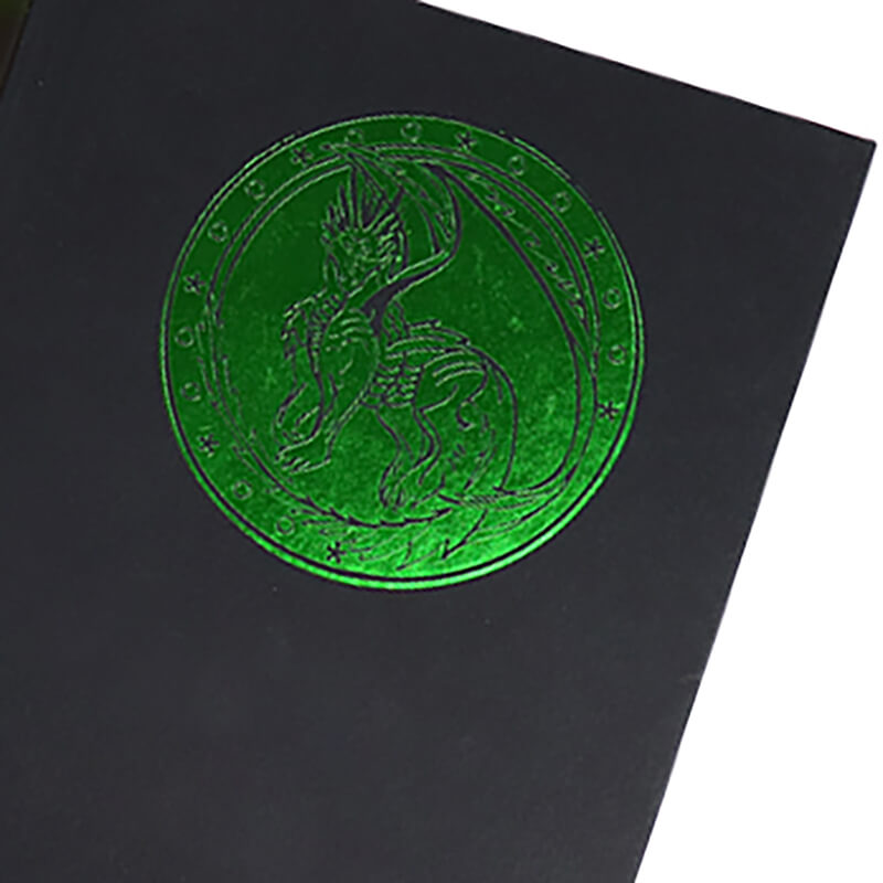 Exclusive Special Hardcover Book Printing Green Foil Cover Book 10