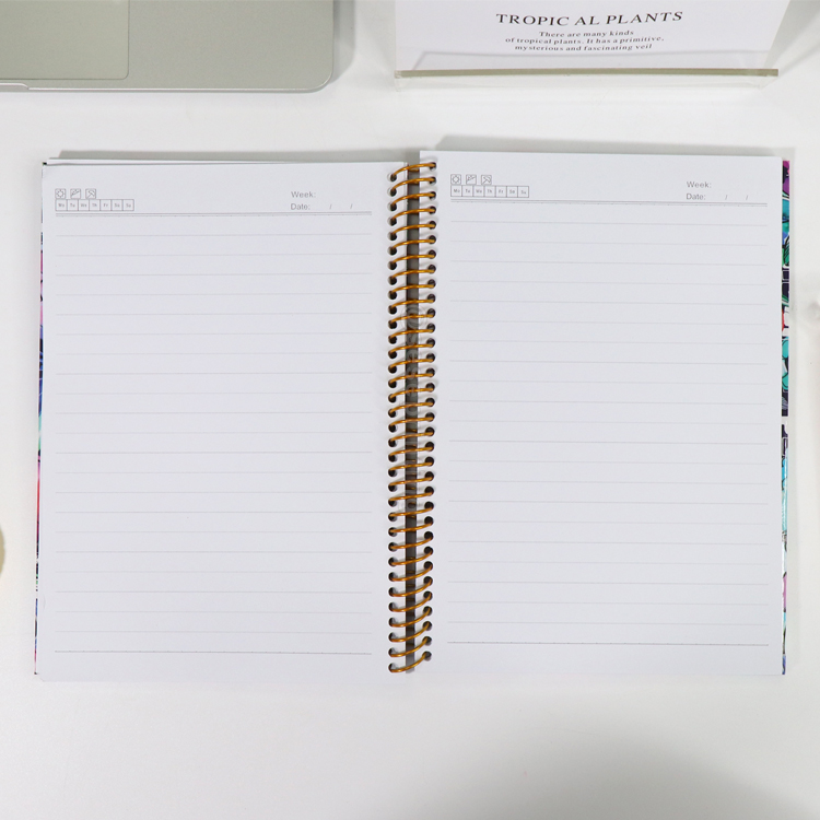 Custom Spiral Notebook Coil Bound Planner Printed Your Design Journal 8