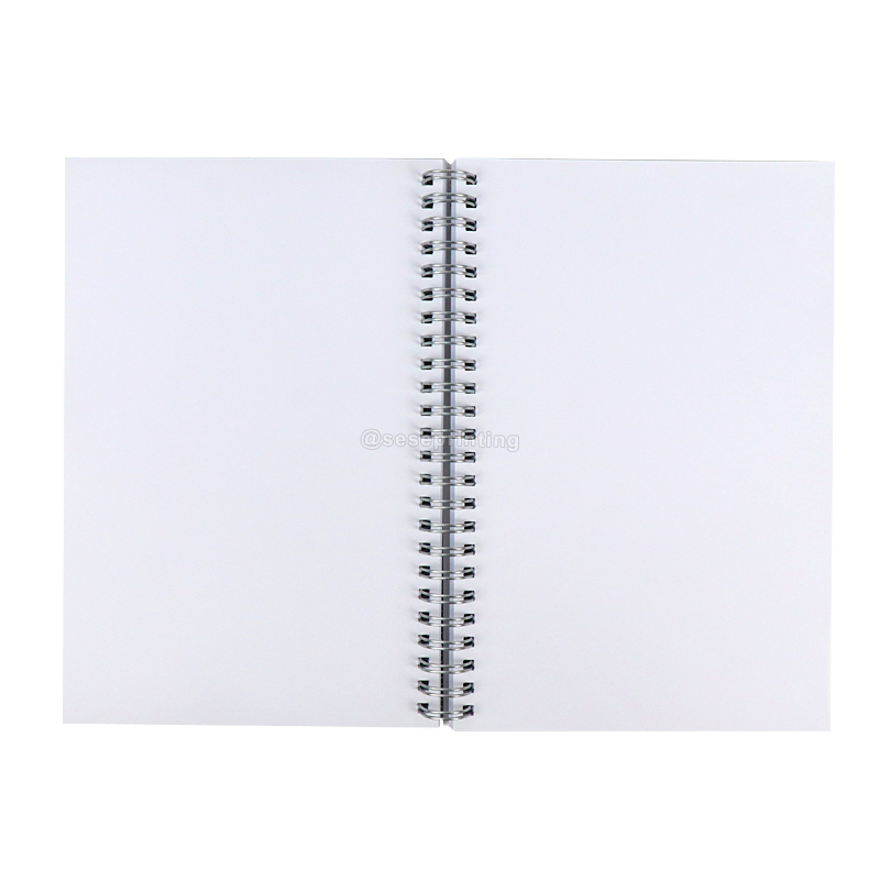 Custom A5 Spiral Notebooks Blank Pages Wire Bound Sketch Notebooks 8