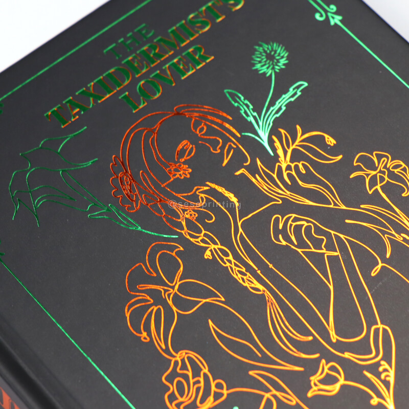 Case Bound Hardcover Fiction Book Printing with Sprayed Edges 9