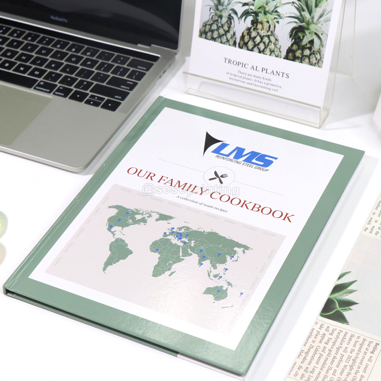 Recipe Book Hardcover Cooking Book Custom Family Cookbook Printing 6