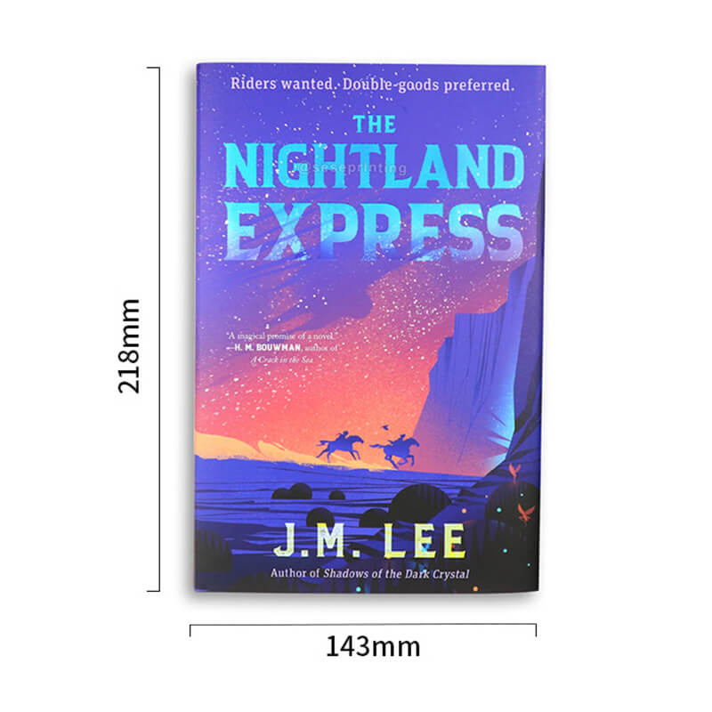 Gold Foil Hardback Novel Book Printing Full Color Image Edges 6